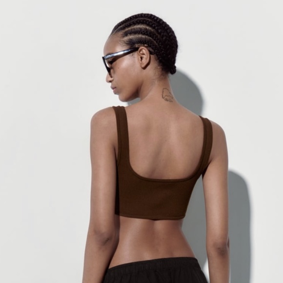 NWT ZARA SEAMLESS CORSET TOP - Picture 3 of 3